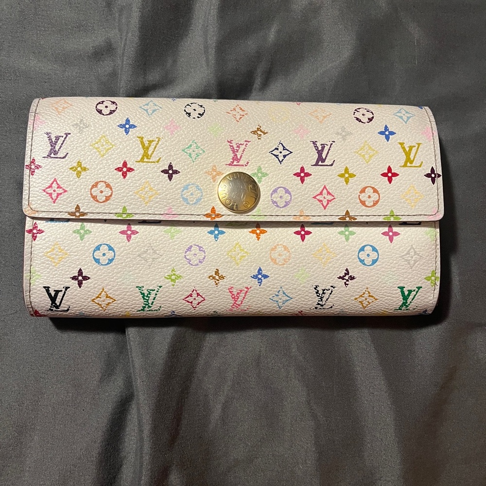 Louis Vuitton Murakami Long Wallet, White